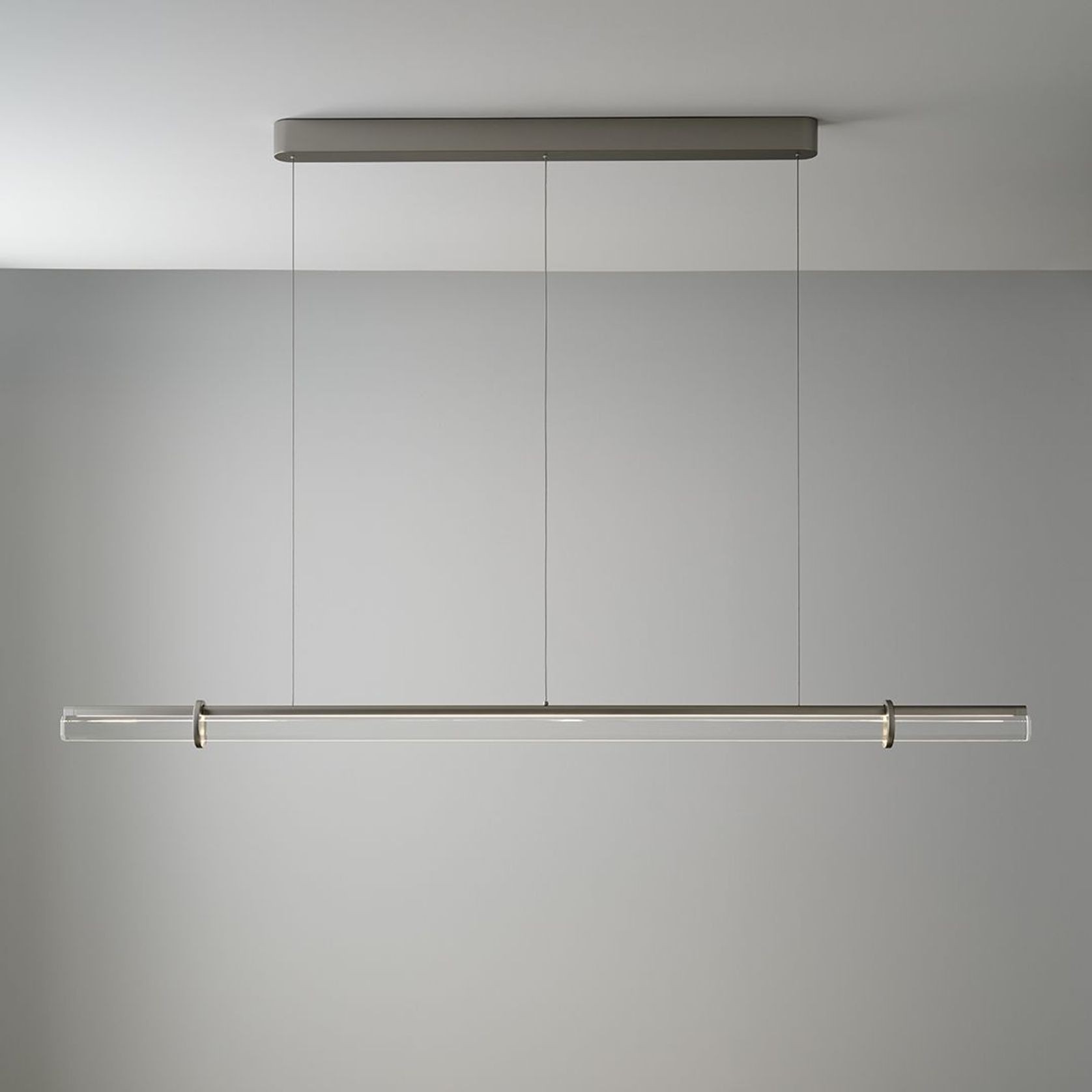 Stella LED Crystal Rod Linear Pendant in Nickel gallery detail image