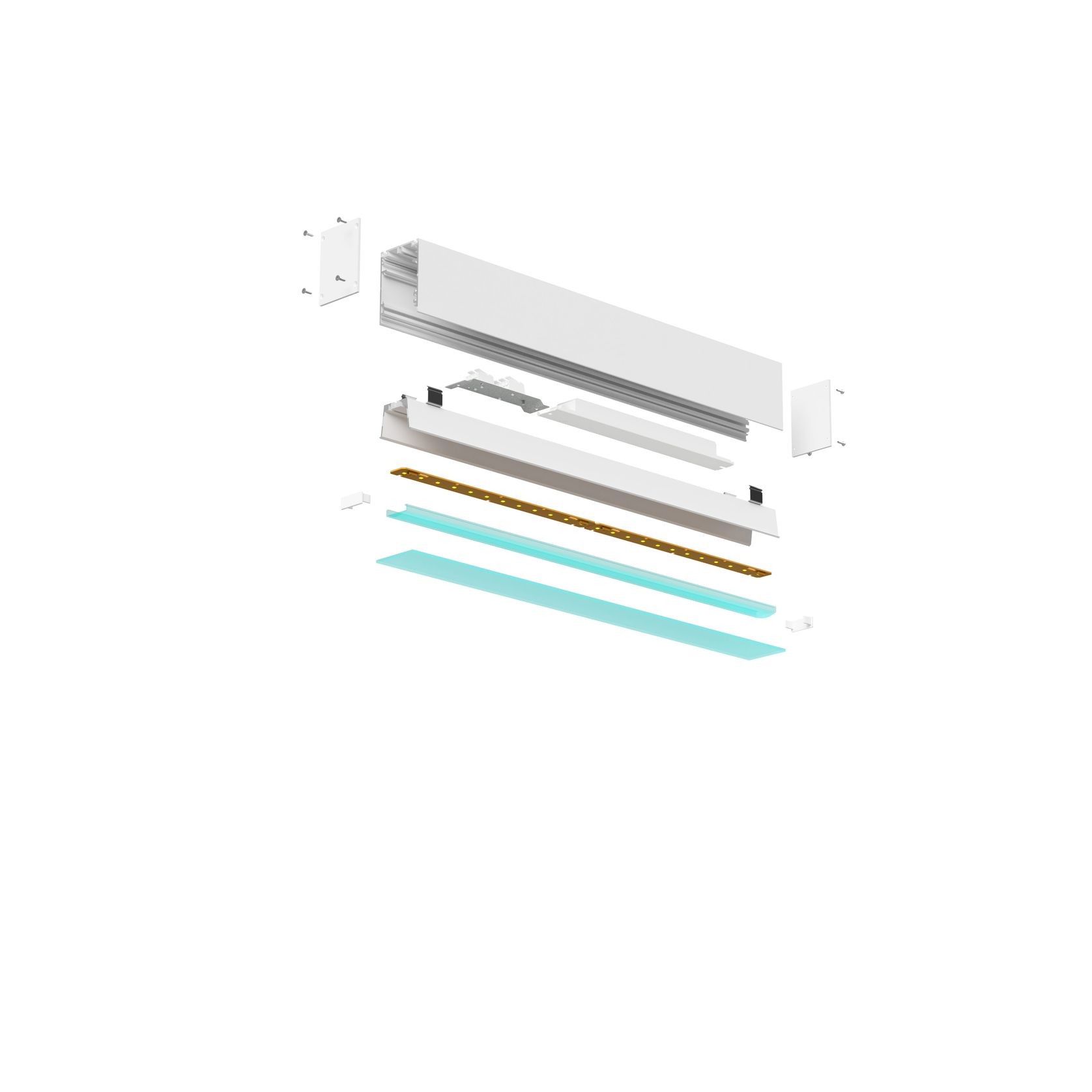 Lumatech | LT60D Direct SurfaceMounted Linear LED Light gallery detail image