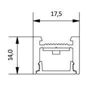 Flat Freddie 14 Linear LED Light gallery detail image