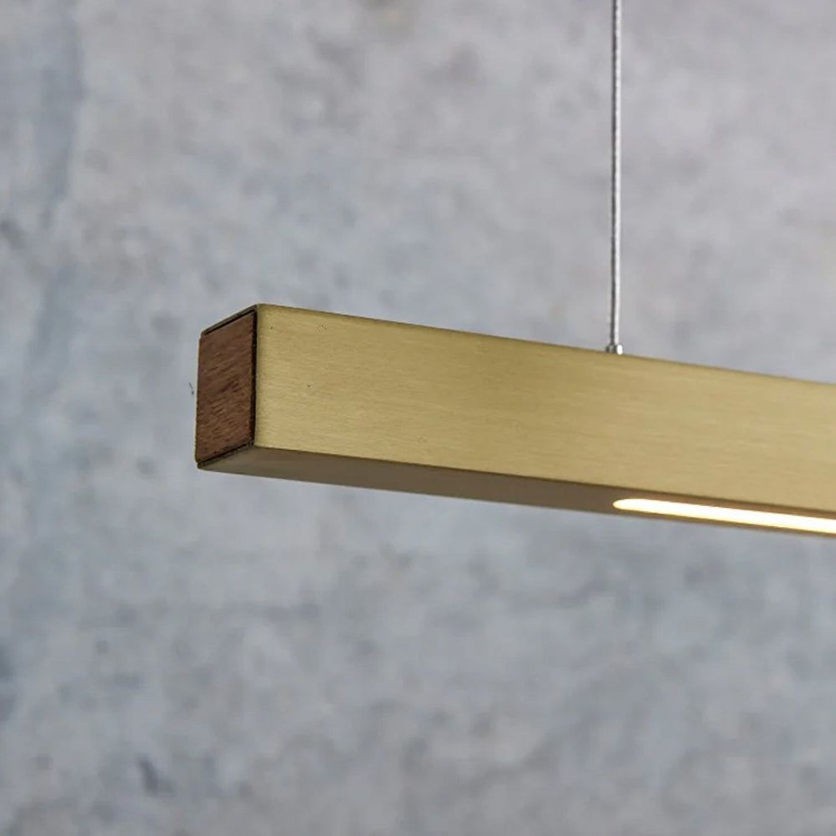 Capsühl Linear LED Pendant Brass gallery detail image