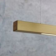 Capsühl Linear LED Pendant Brass gallery detail image