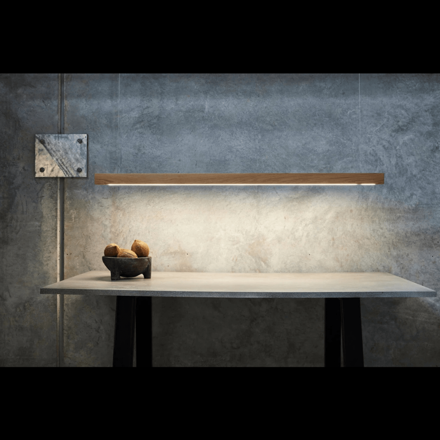 Capsühl Linear LED Pendant Oak gallery detail image