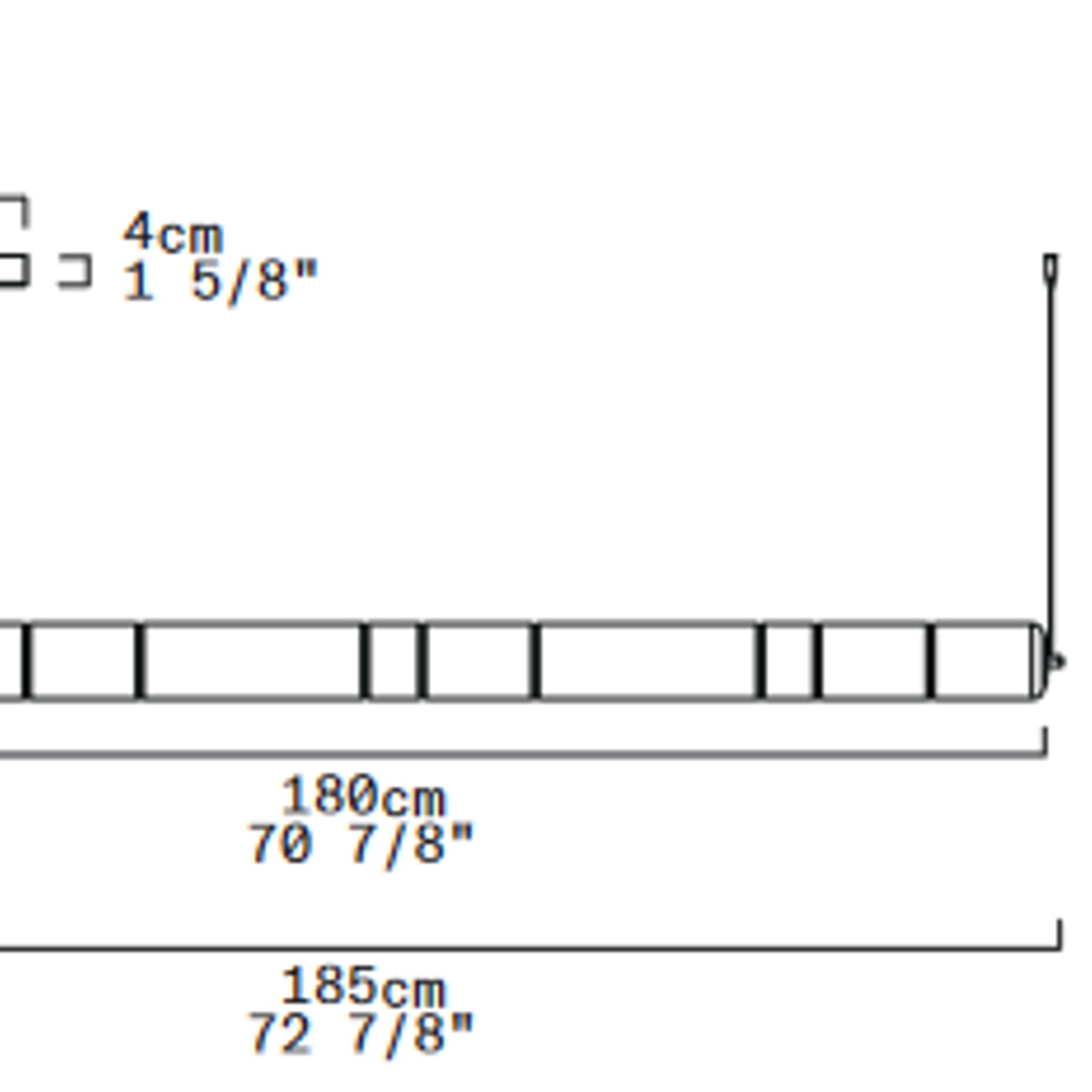 STACKING S 180 H RIG Linear Pendant by Leucos gallery detail image
