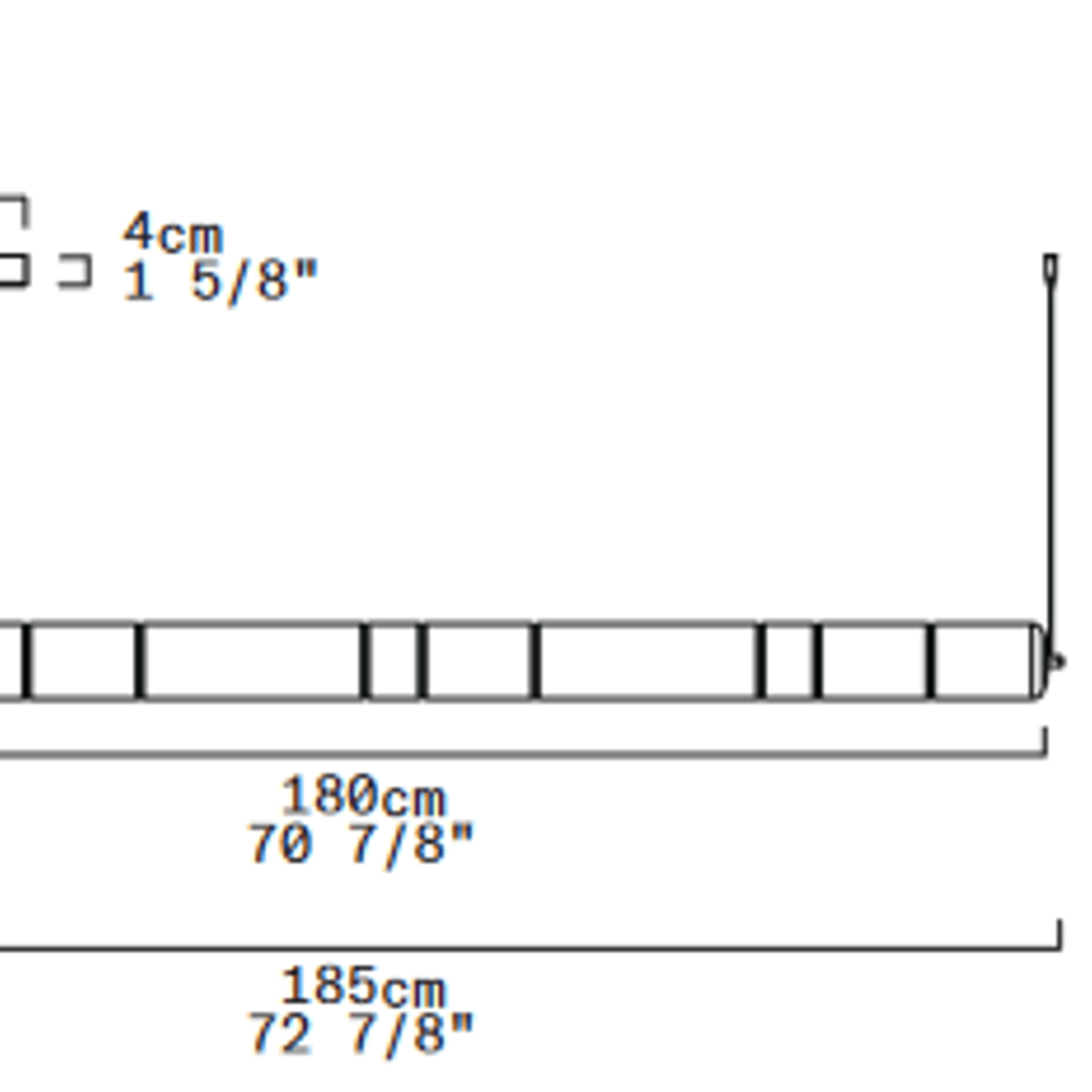 STACKING S 180 H RIG Linear Pendant by Leucos gallery detail image
