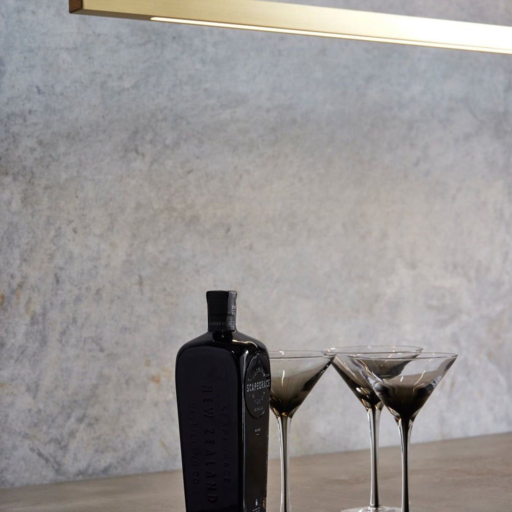Capsühl Linear LED Pendant Brass gallery detail image