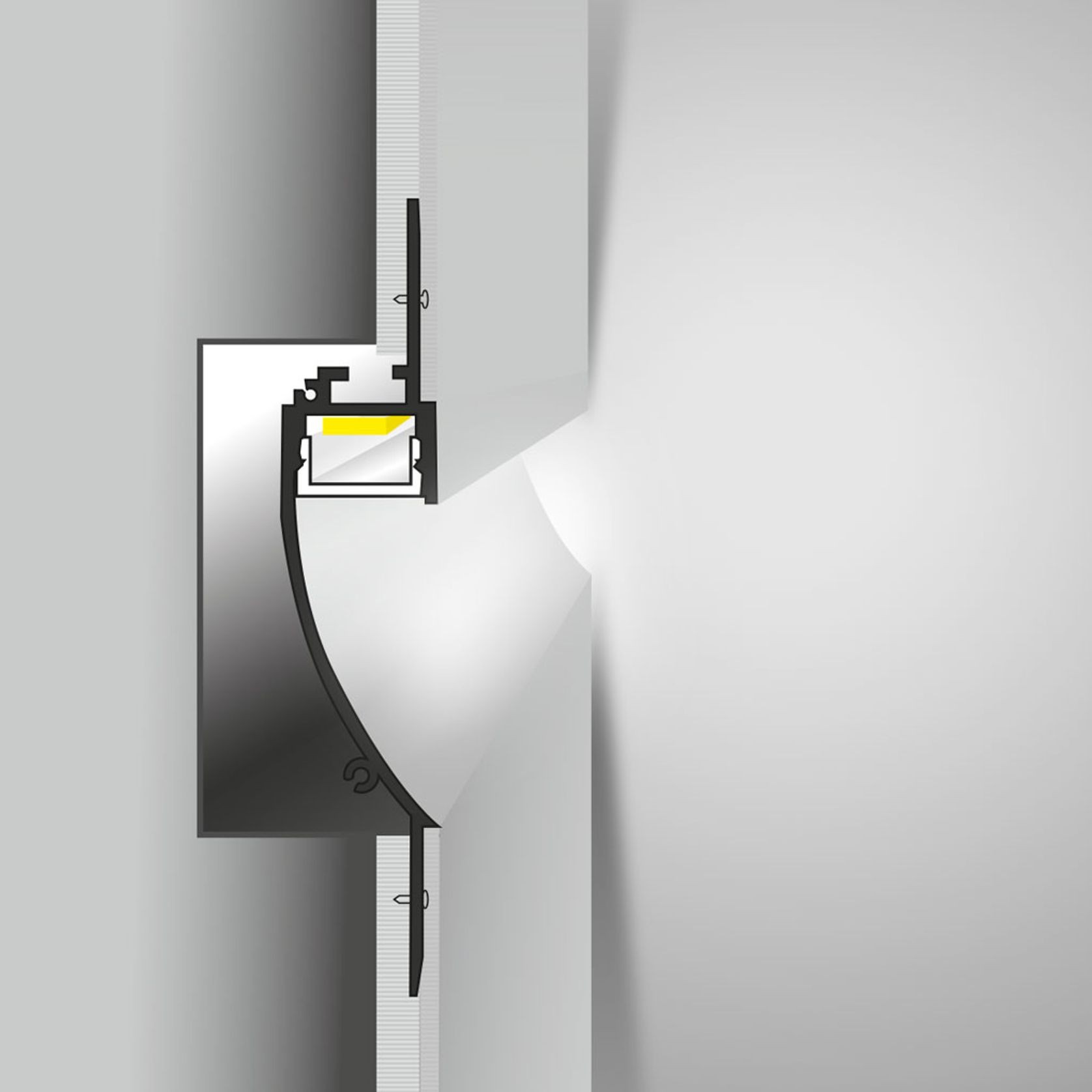Cove Lighting Trimless Extrusion TL014 gallery detail image