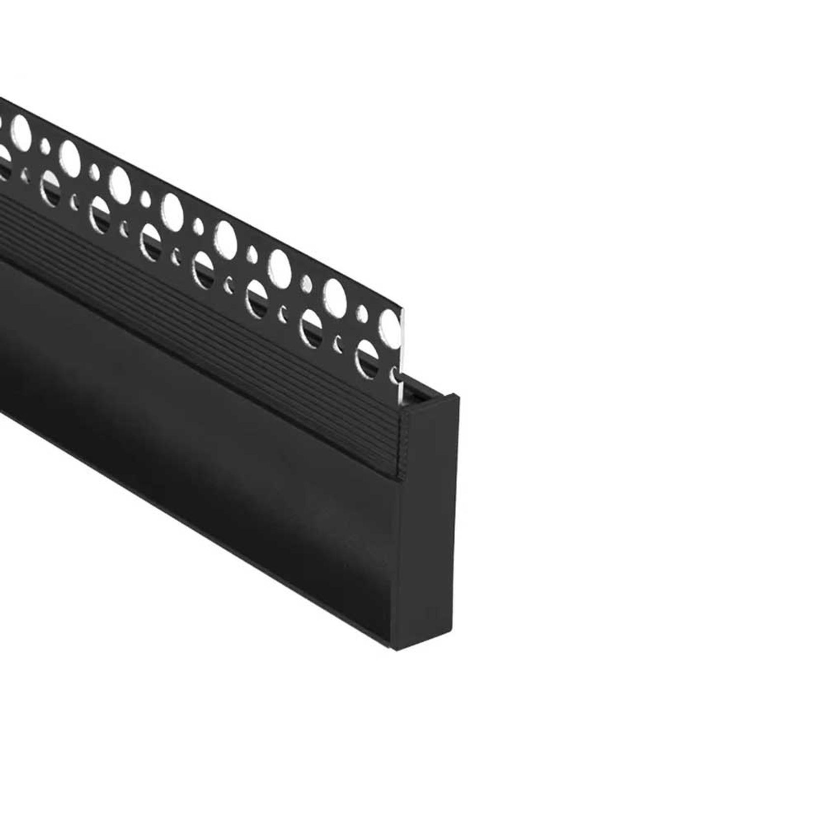 Black LED Skirting Board - Aluminum Baseboard Extrusion gallery detail image