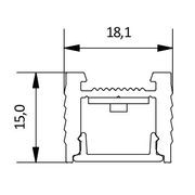 Trimless Tim 15 Linear LED Light gallery detail image