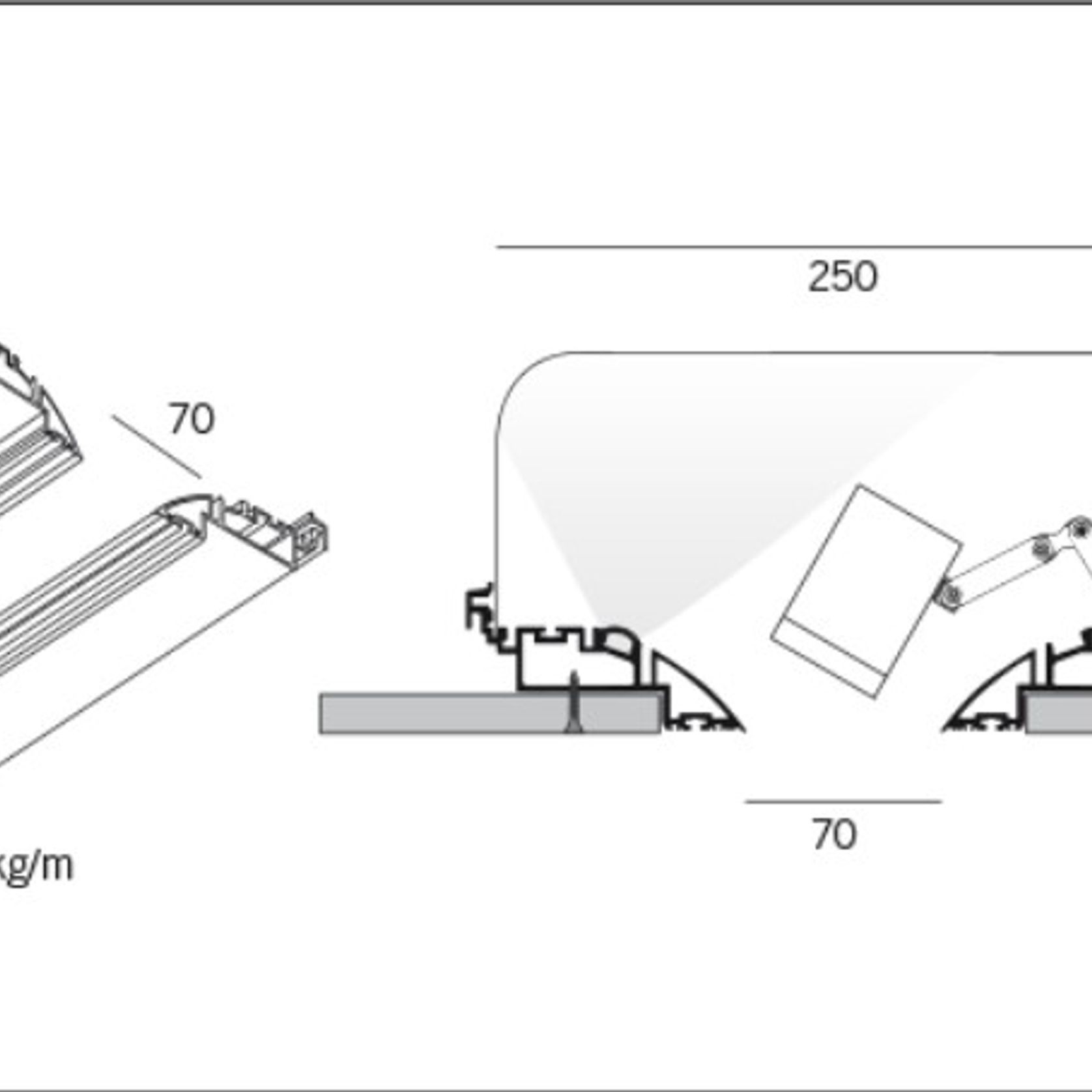 GROOVE 70 Track Light by Macrolux gallery detail image