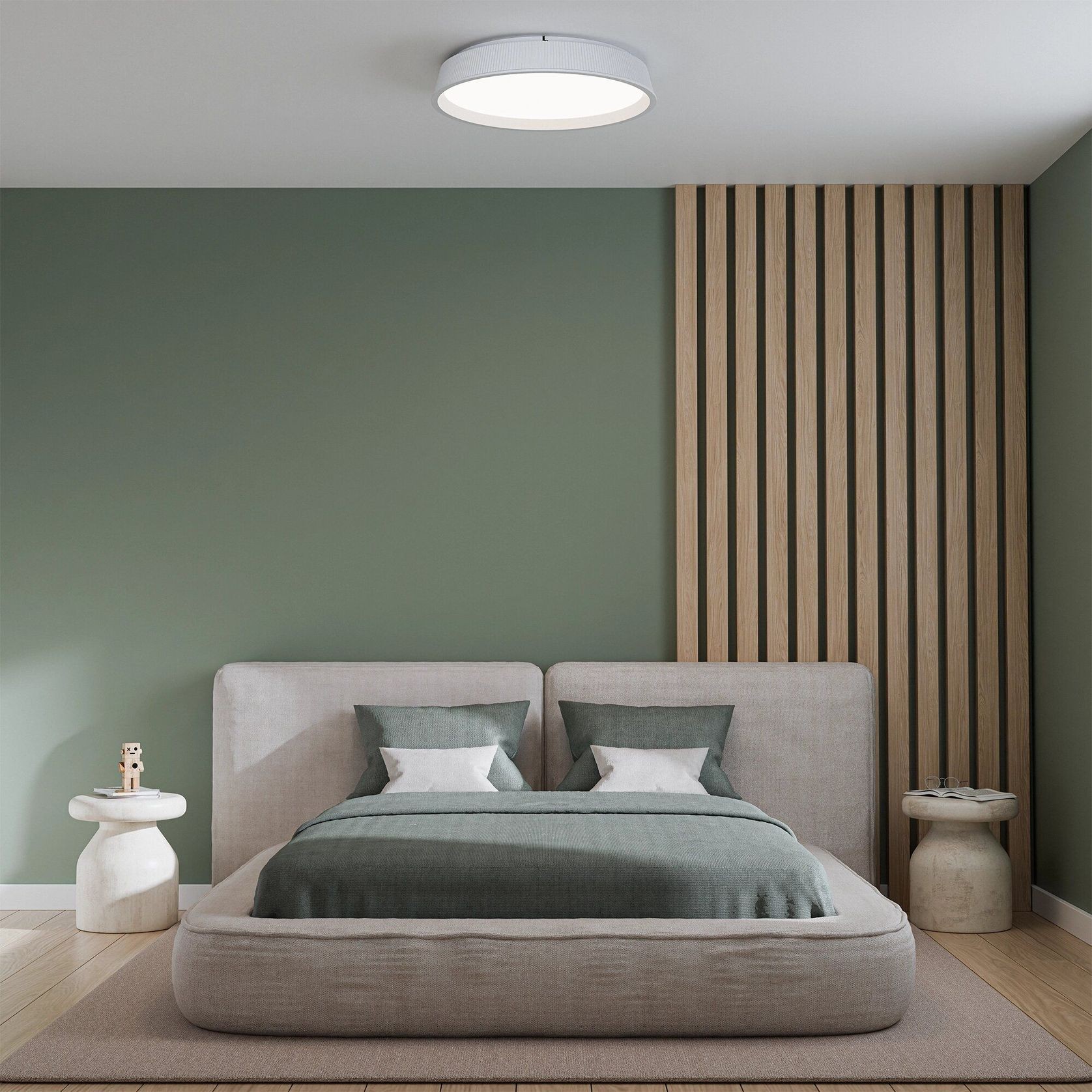 Kinglet Ribbed Ceiling Light gallery detail image