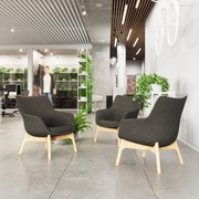 Flow Armchair - Dark Grey gallery detail image