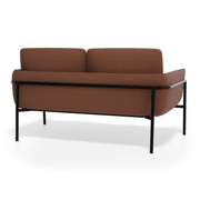 Charlie 2 Seat Sofa Terracotta Rust gallery detail image