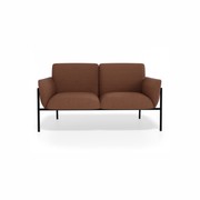 Charlie 2 Seat Sofa Terracotta Rust gallery detail image