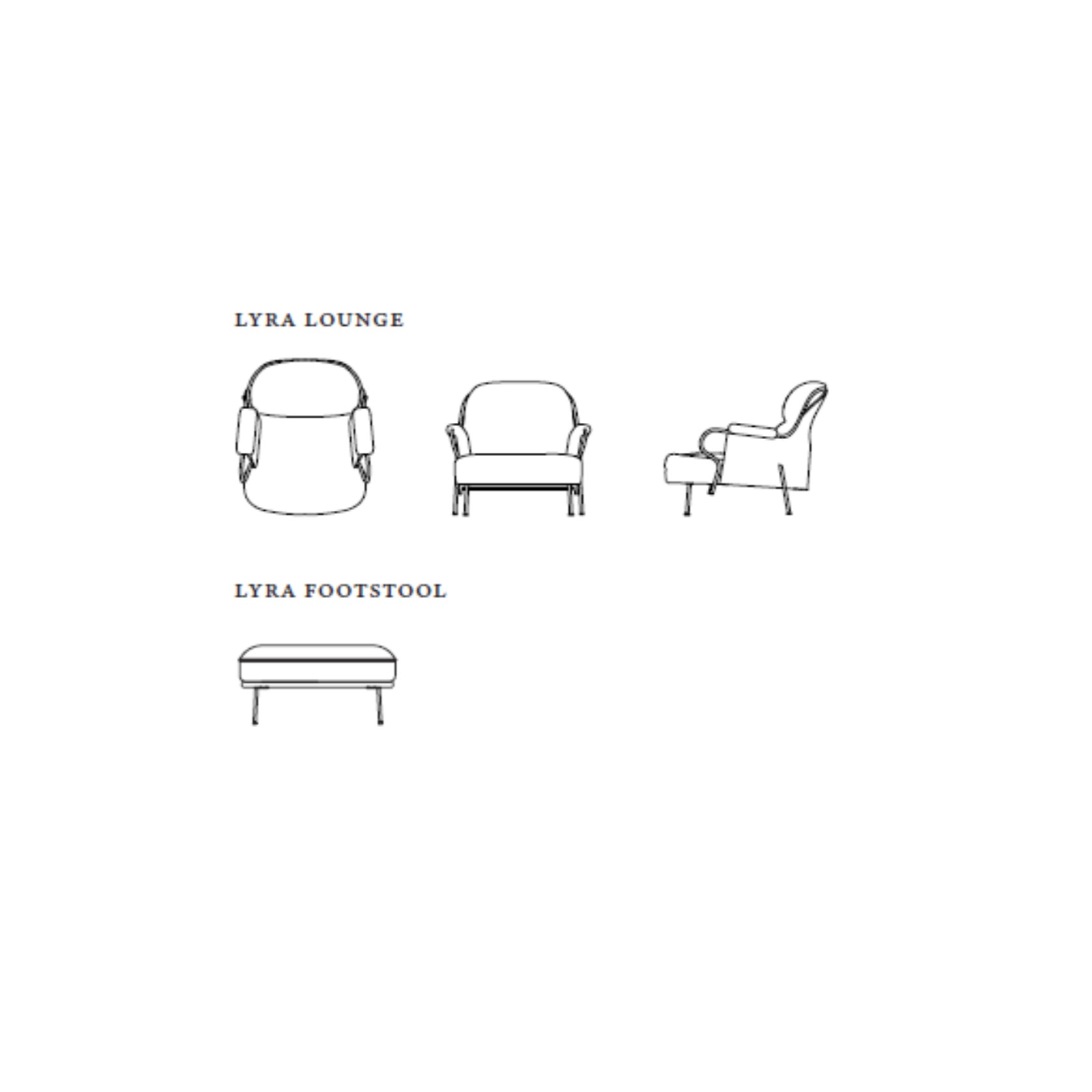 Lyra Lounge Chair & Lyra Footstool gallery detail image