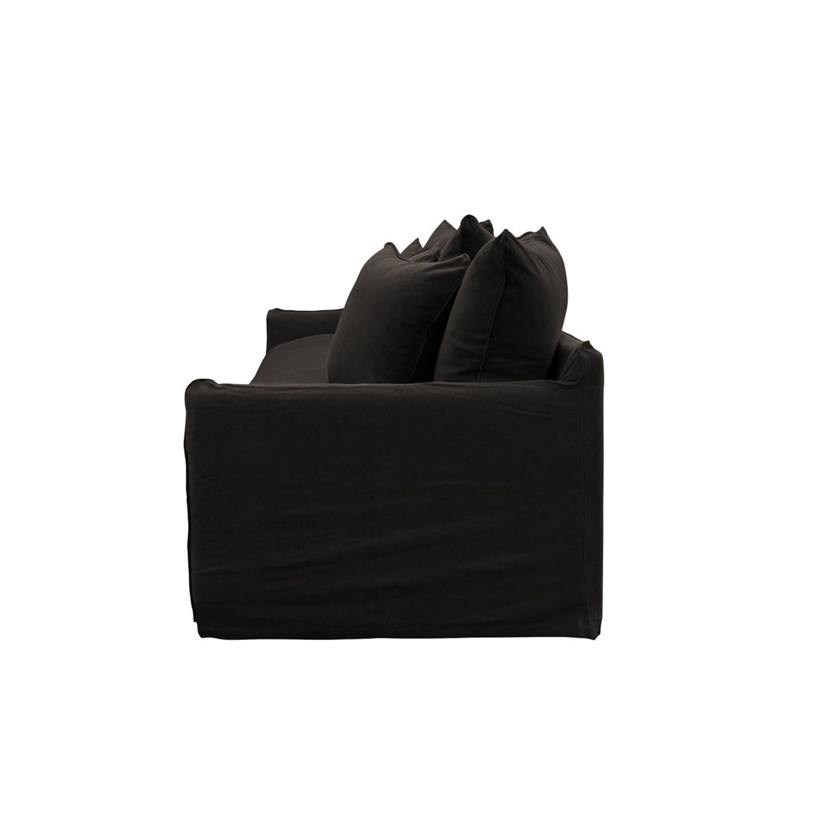 Lotus Slipcover 3 Seater Sofa - Carbon gallery detail image