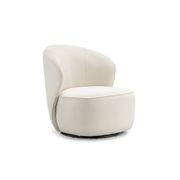 Zuri Swivel Lounge Chair | Bouclé Cream gallery detail image