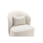 Zuri Swivel Lounge Chair | Bouclé Cream gallery detail image