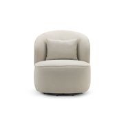 Zuri Swivel Lounge Chair | Bouclé Taupe gallery detail image