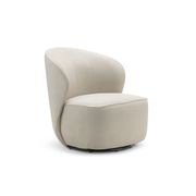 Zuri Swivel Lounge Chair | Bouclé Taupe gallery detail image