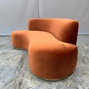 Curved Mid Century Sofa gallery detail image