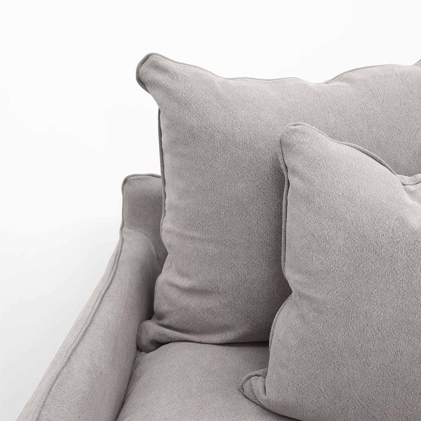 Lotus Slipcover 3 Seater Sofa - Cement gallery detail image