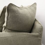 Lotus Slipcover 3 Seater Sofa - Khaki gallery detail image