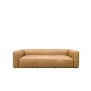 Stirling 3 Seater Italian Leather Sofa | Camel gallery detail image