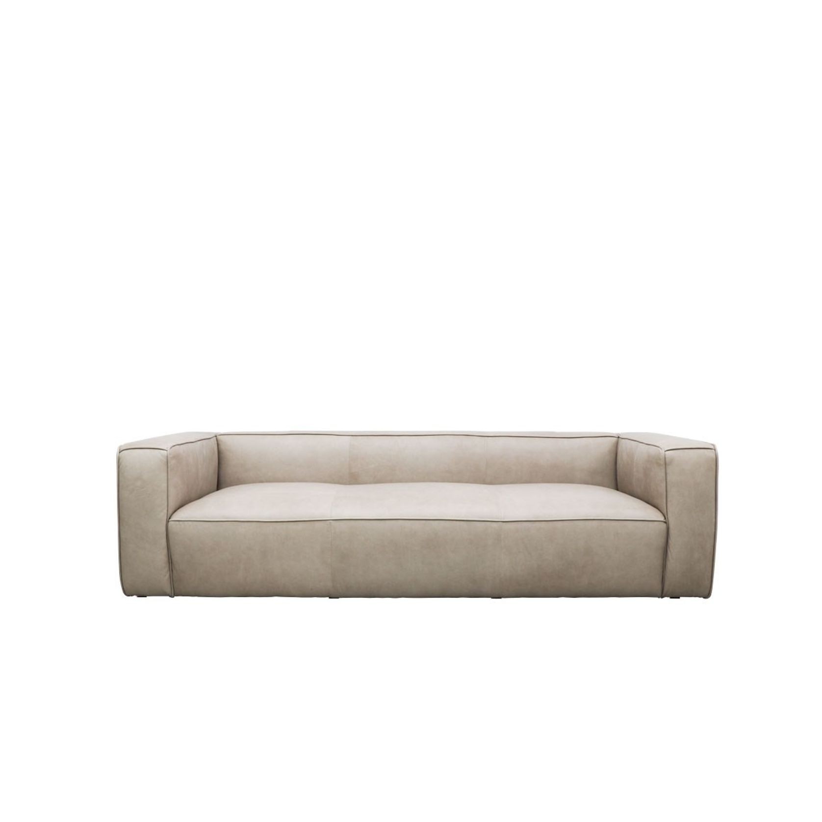 Stirling 3 Seater Italian Leather Sofa | Riverstone gallery detail image