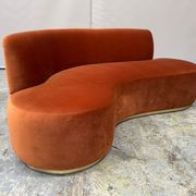 Curved Mid Century Sofa gallery detail image