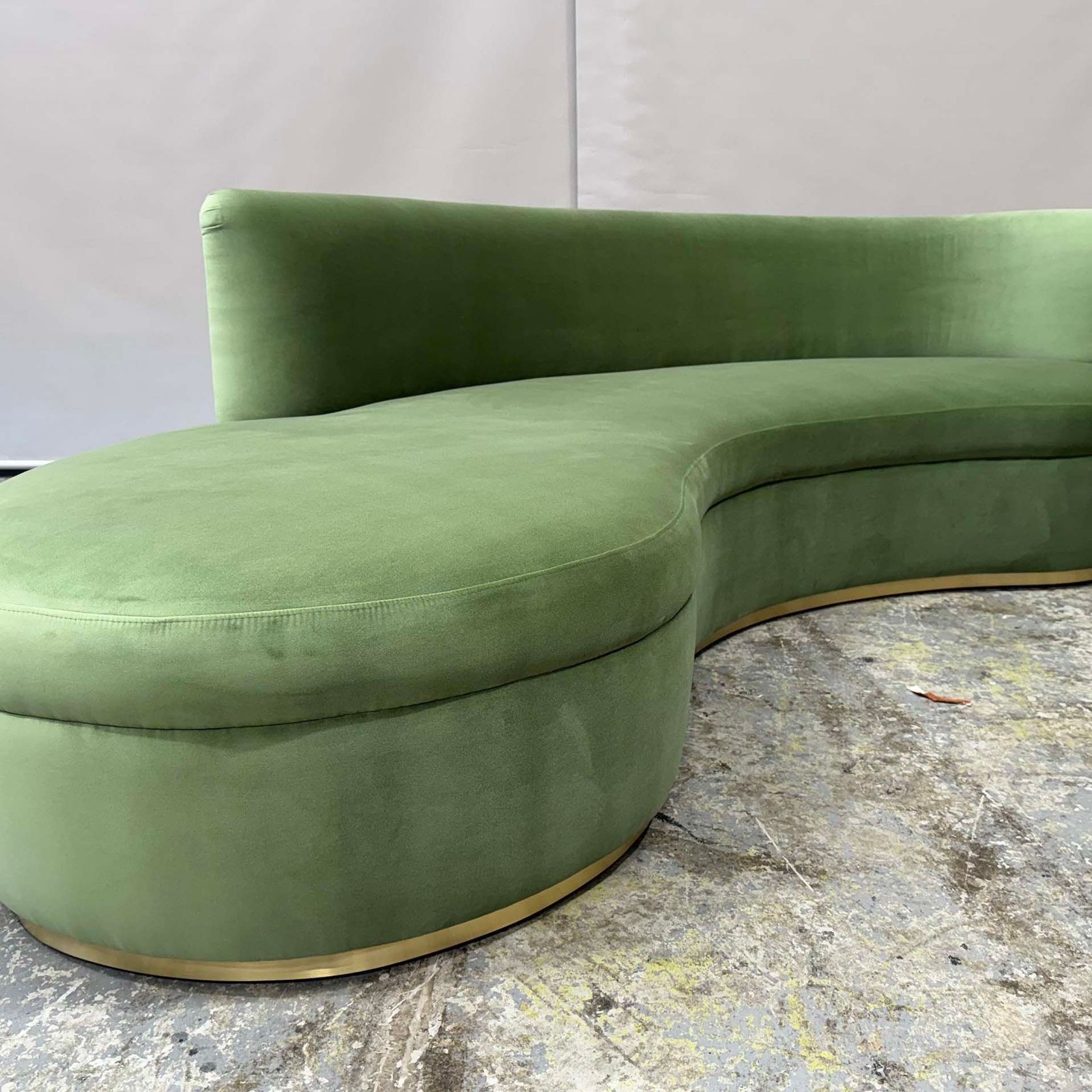 Cartier Mid Century Curved Sofa gallery detail image