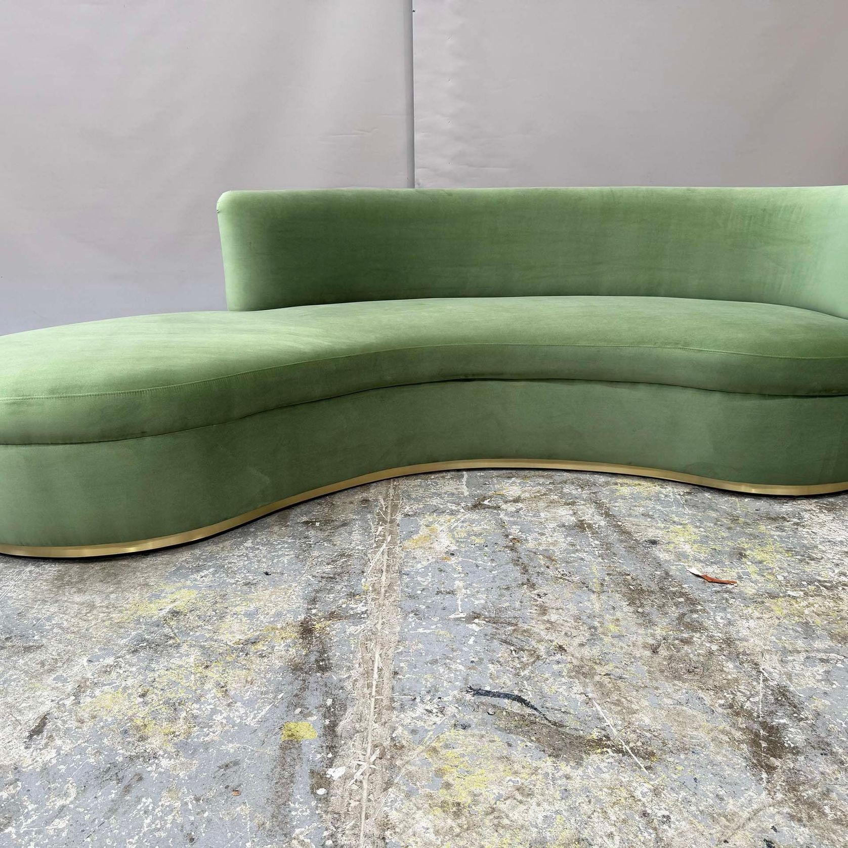 Cartier Mid Century Curved Sofa gallery detail image