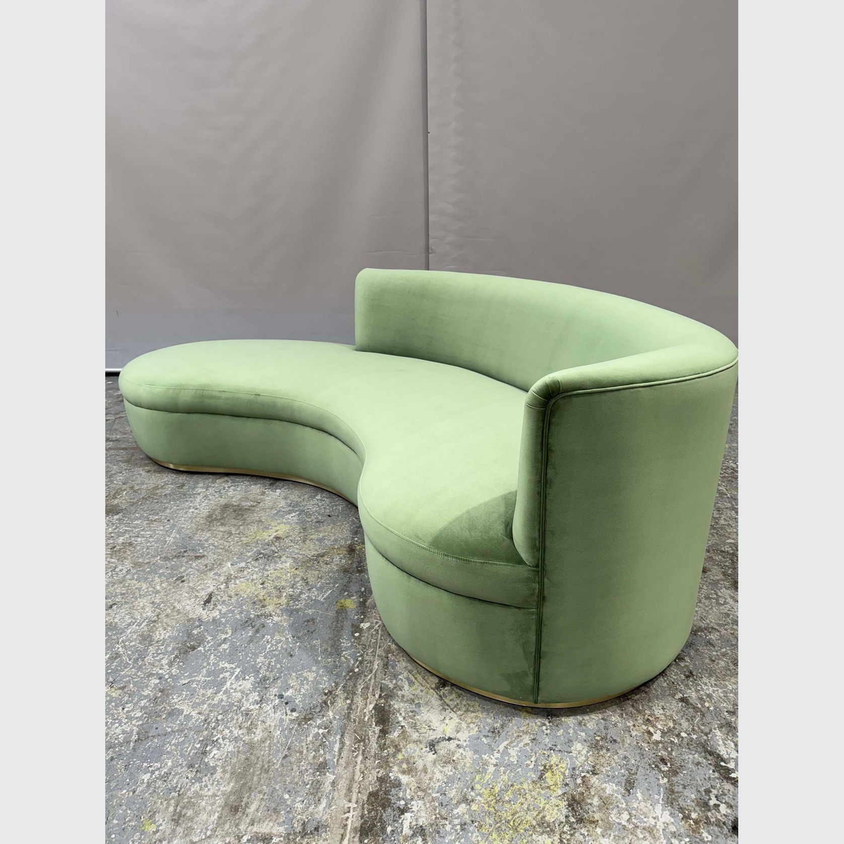 Cartier Mid Century Curved Sofa gallery detail image