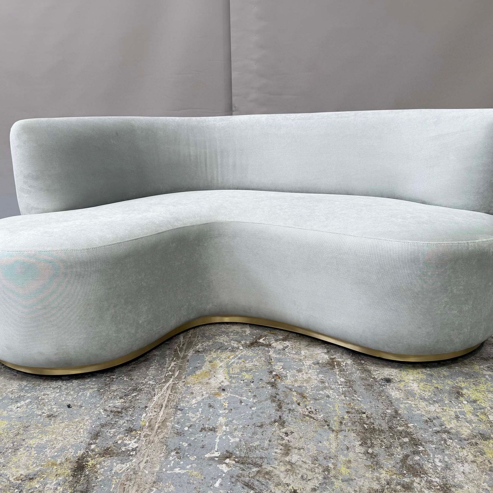 Mid Century Curved Lounge Sofa gallery detail image