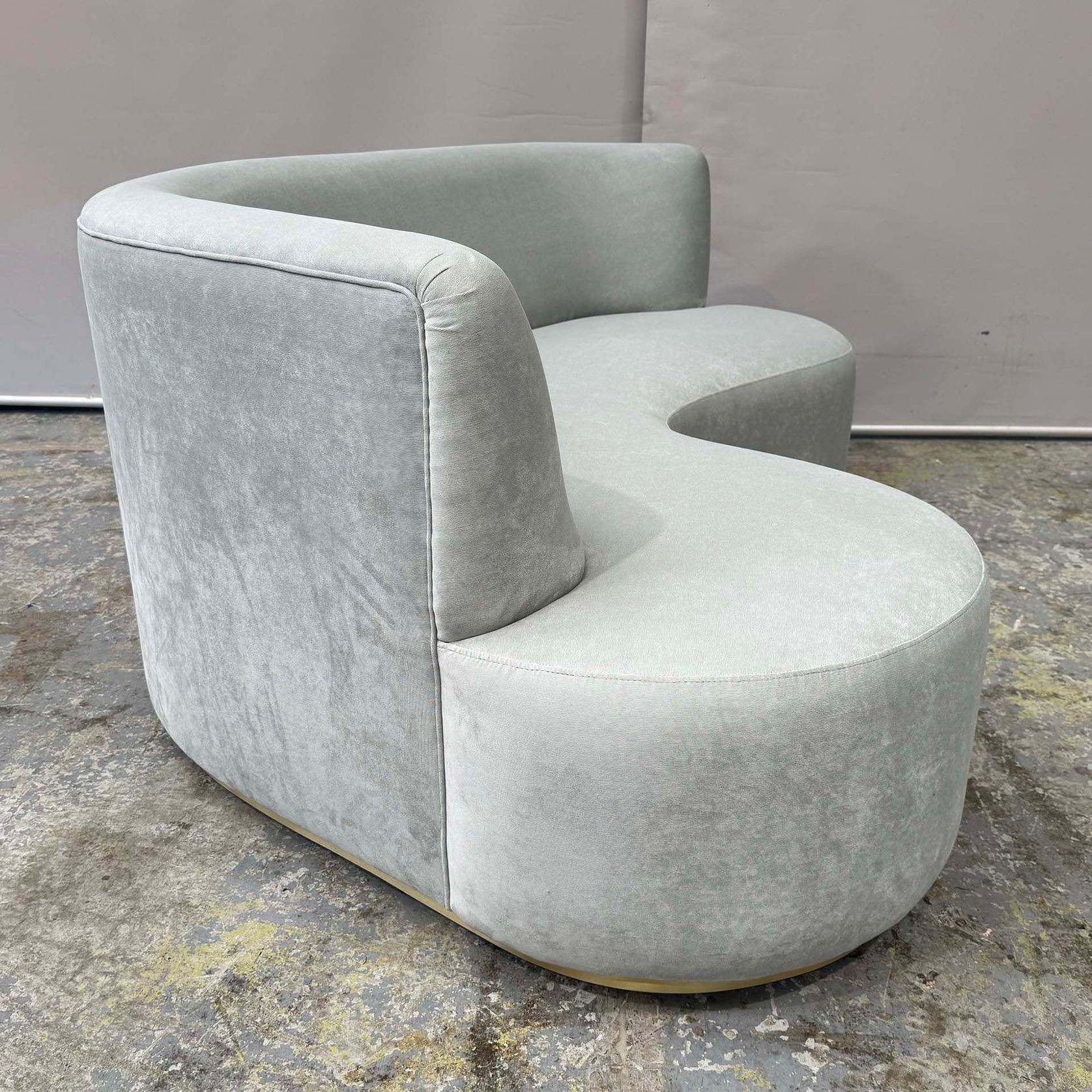 Mid Century Curved Lounge Sofa gallery detail image