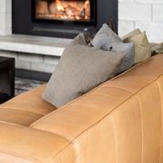 Stirling 3 Seater Italian Leather Sofa | Camel gallery detail image