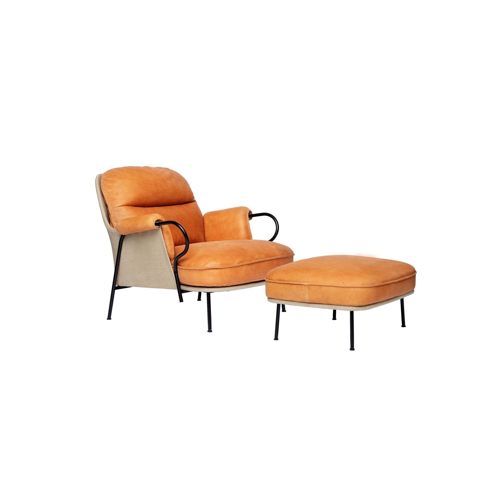 Lyra Lounge Chair & Lyra Footstool gallery detail image