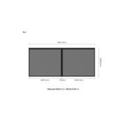 Newport Teak Outdoor Sofa with Armless Chairs - 5 Seat gallery detail image