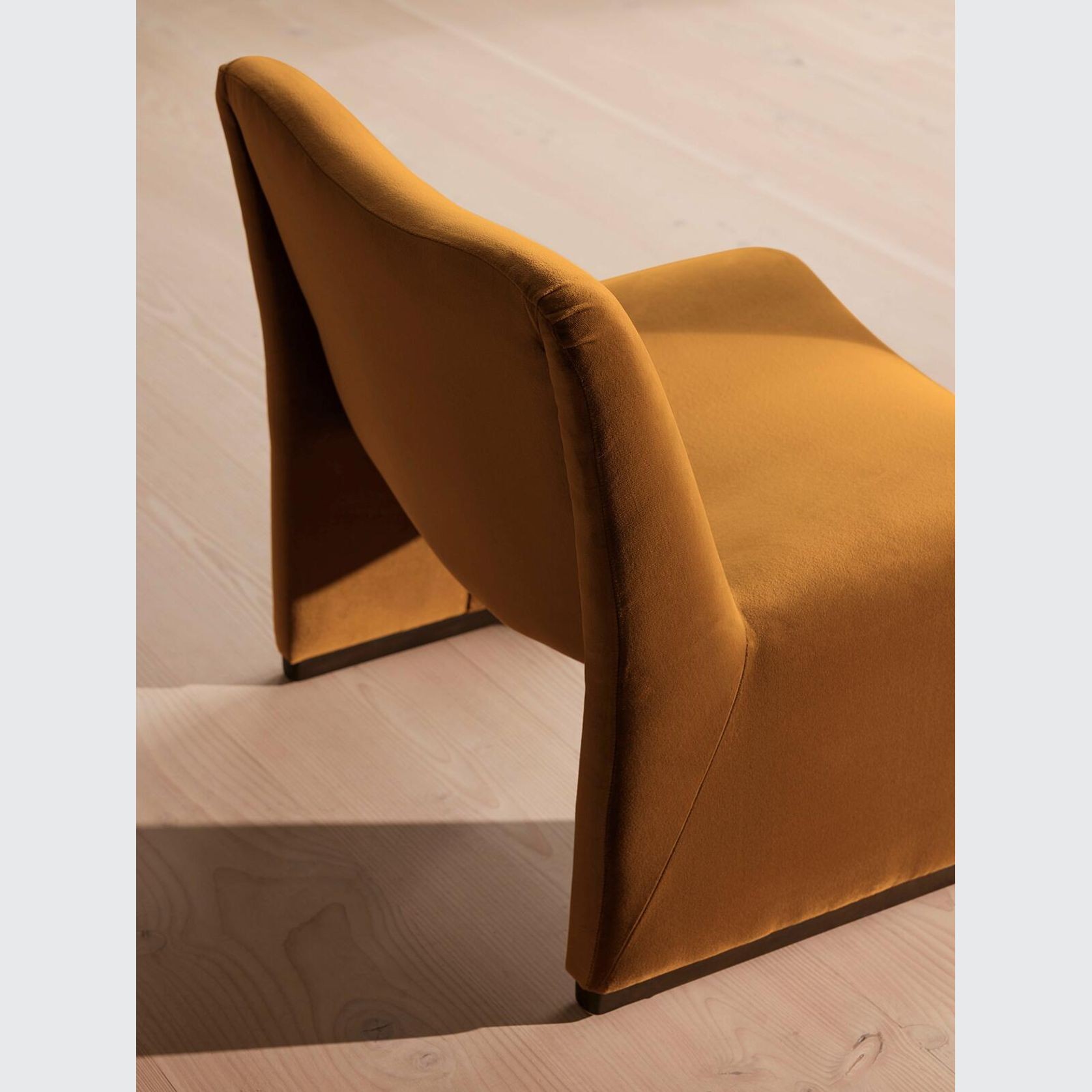 Soho Home | Lovett Chair | Velvet Mustard gallery detail image