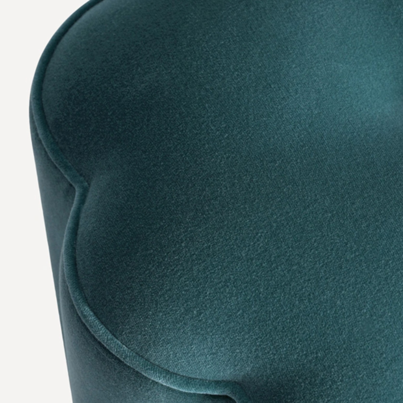 Soho Home | Flower Footstool Moleskin Velvet | Marine gallery detail image