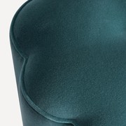 Soho Home | Flower Footstool Moleskin Velvet | Marine gallery detail image
