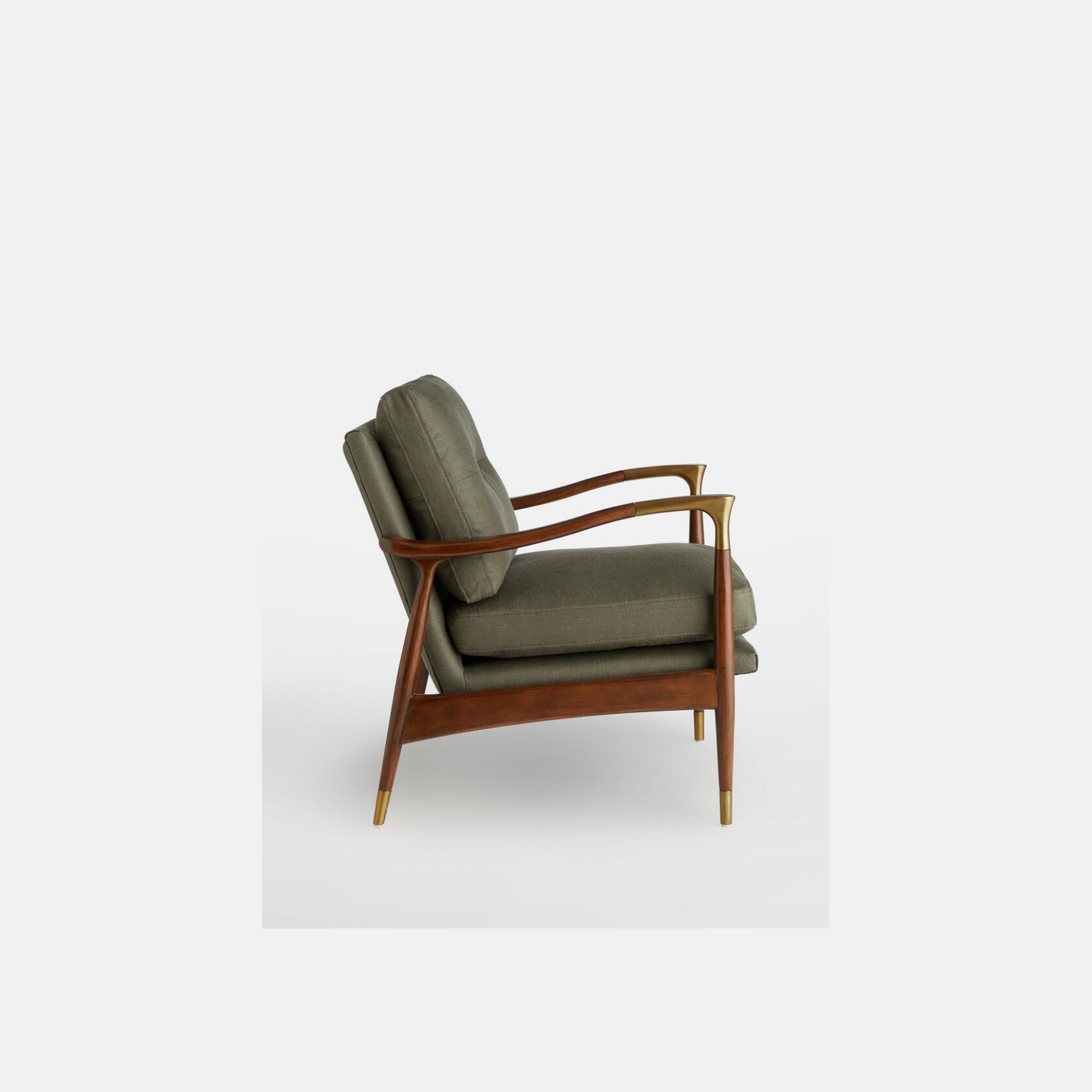 Soho Home | Theodore Armchair | Khaki Linen gallery detail image