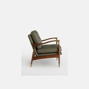Soho Home | Theodore Armchair | Khaki Linen gallery detail image