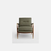 Soho Home | Theodore Armchair | Khaki Linen gallery detail image