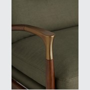 Soho Home | Theodore Armchair | Khaki Linen gallery detail image