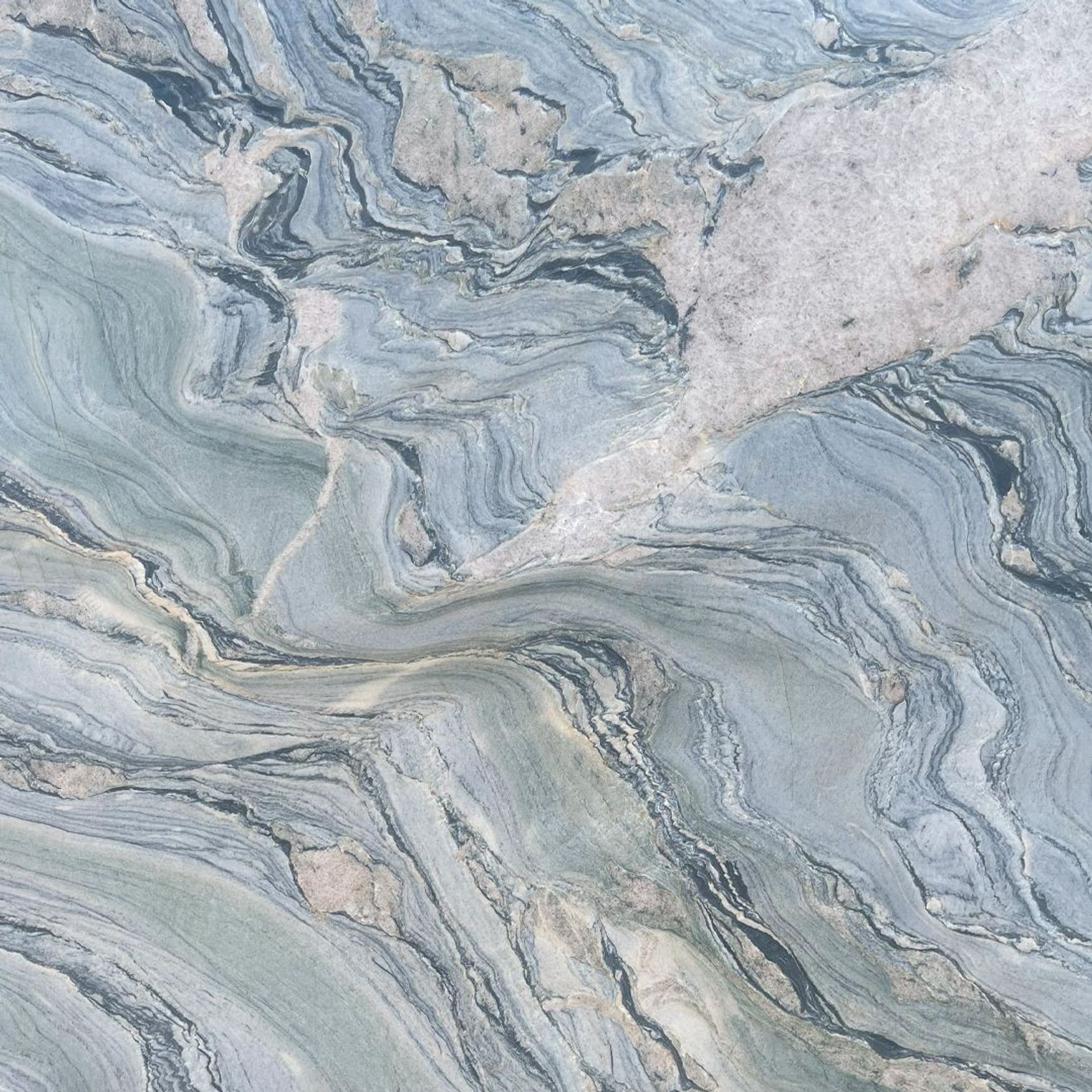 Natural Stone Slabs | Aqua Caravaggio Quartzite gallery detail image