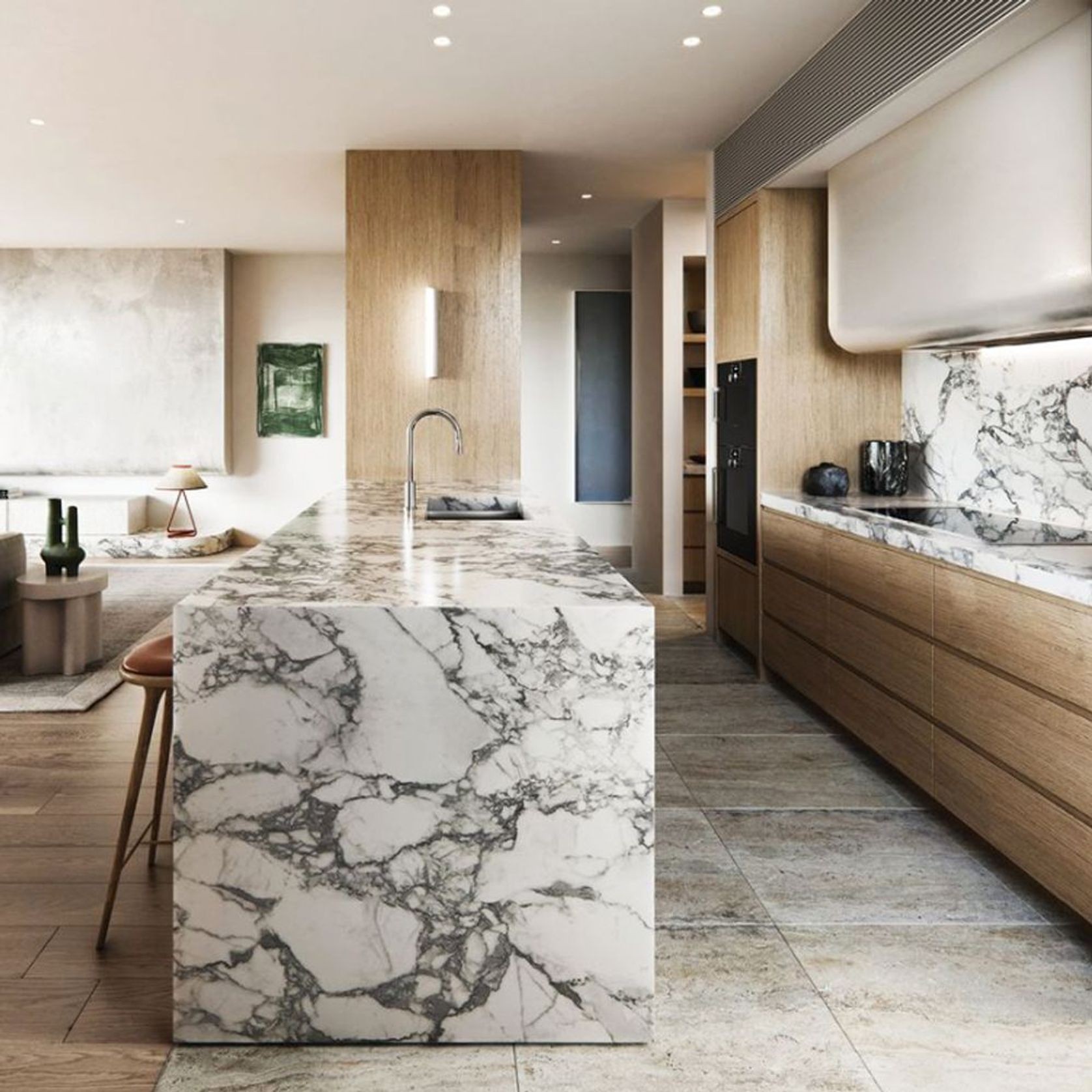 Natural Stone Slabs | Arabescato Vagli Marble gallery detail image