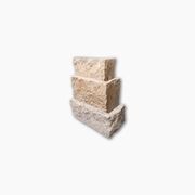 Latte Travertine Rockface | Cladding - Loose gallery detail image