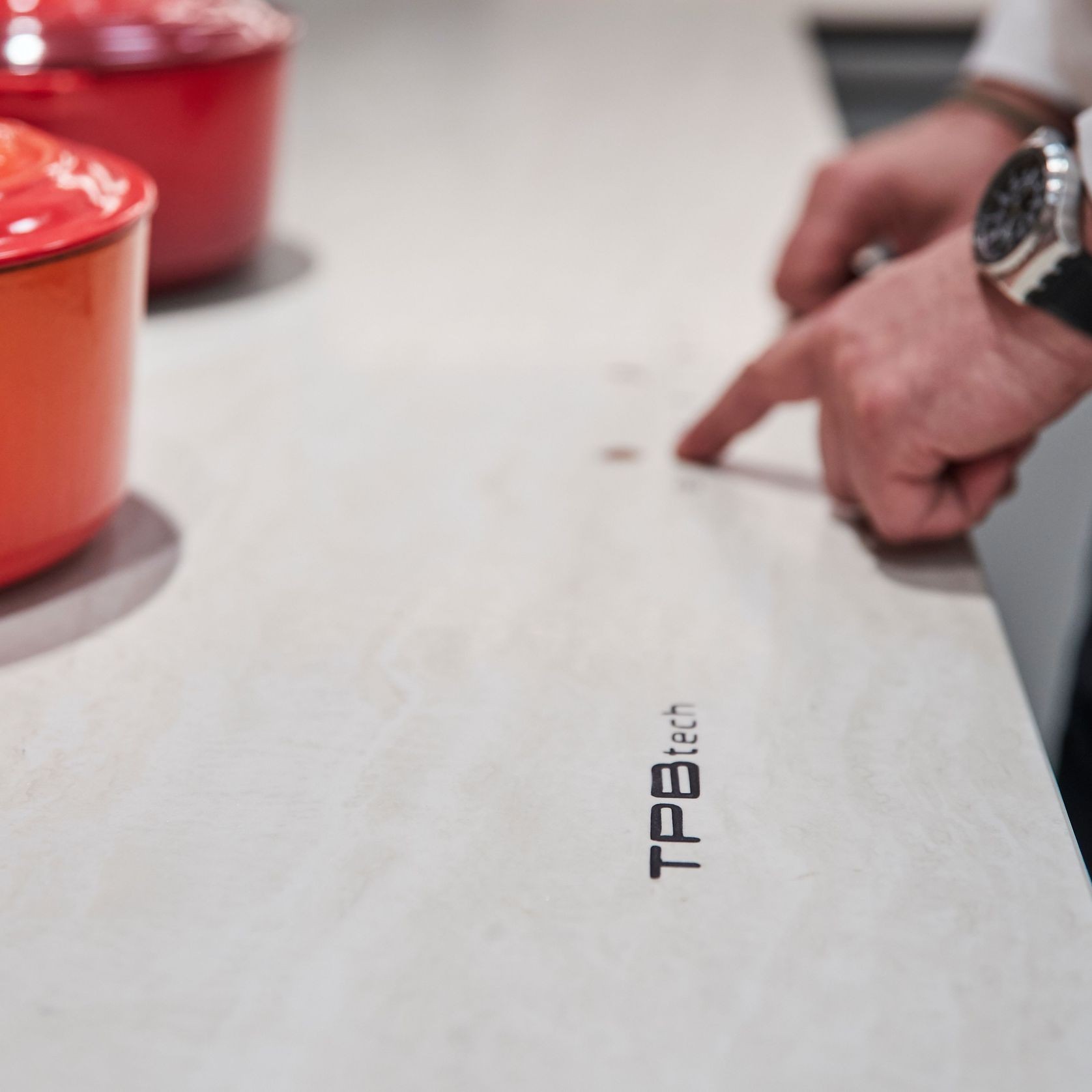 TPB Tech Invisible Induction Hob with Ascale Porcelain Slab by Tau Ceramica gallery detail image