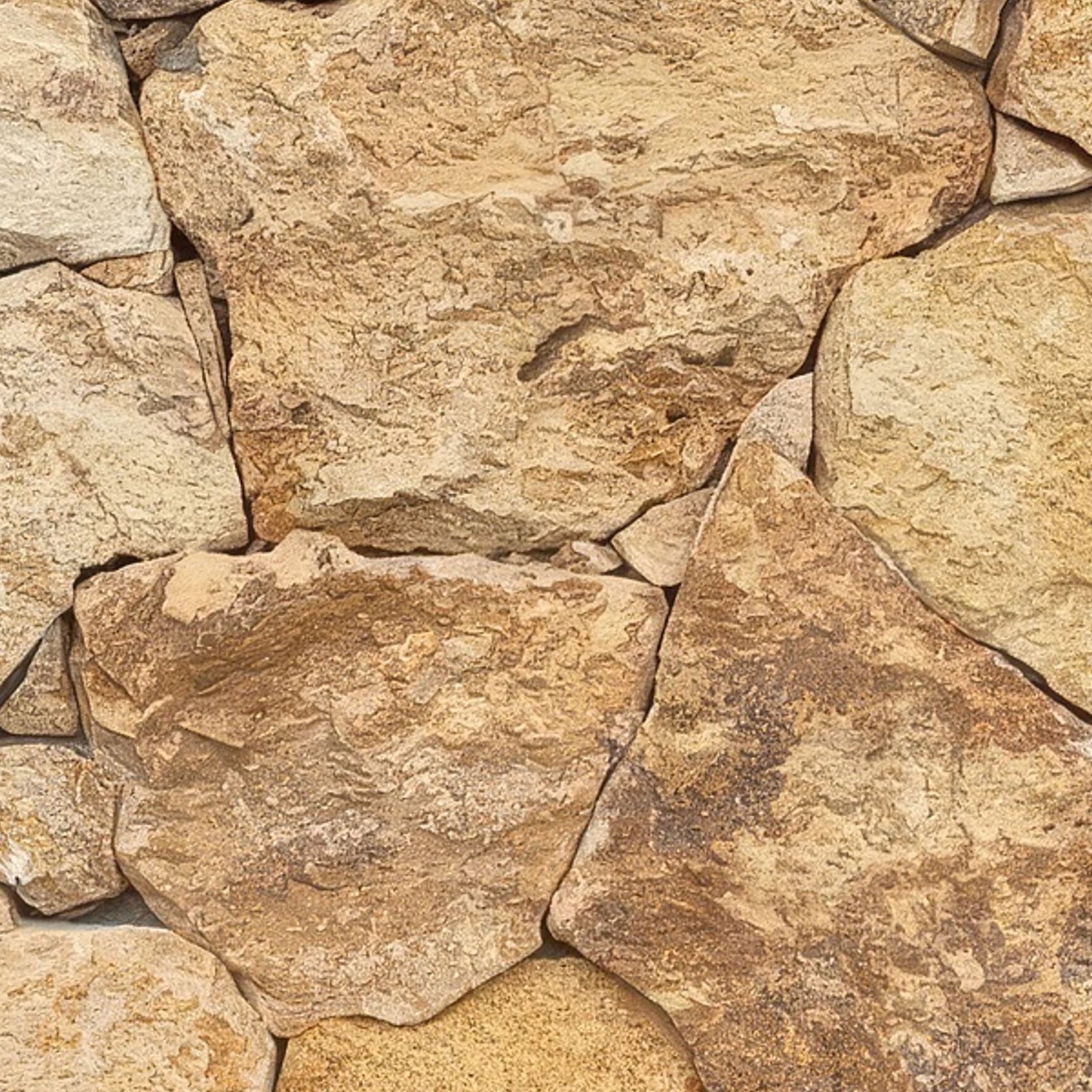 Giallo Travertine Rockface Random | Cladding - Loose gallery detail image