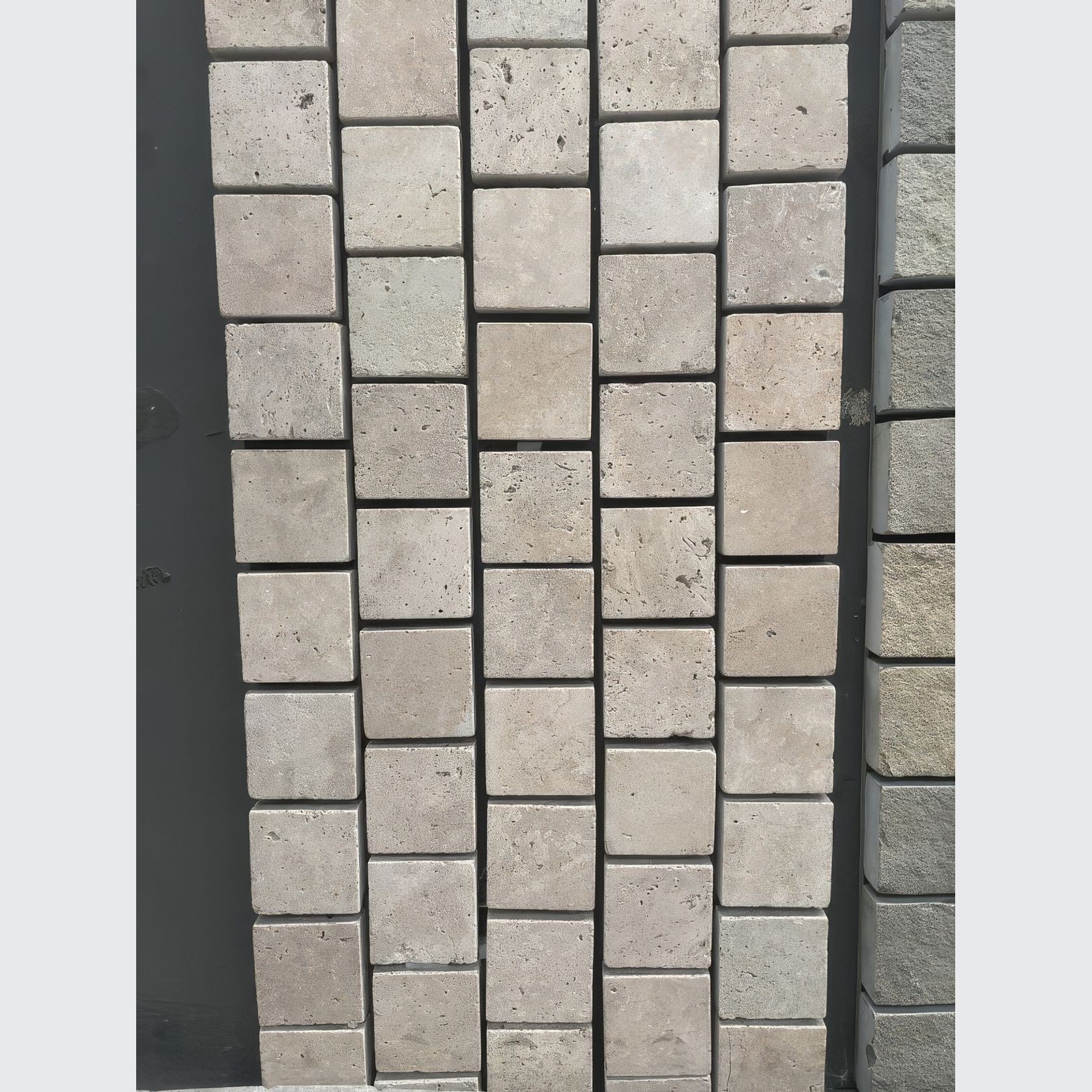 Latte Travertine Tumbled | Cobblestones gallery detail image